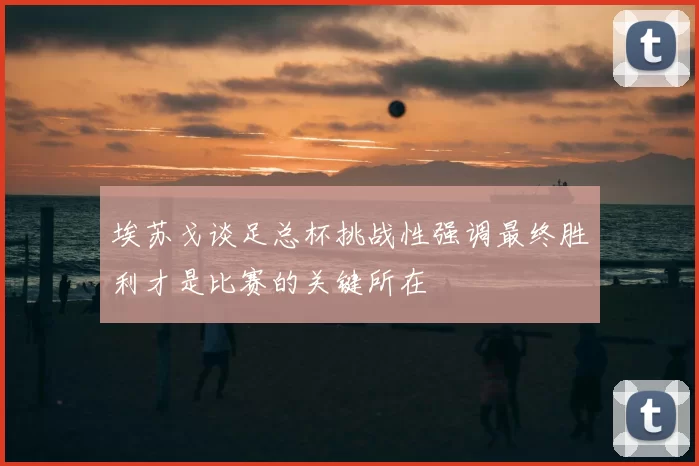 埃苏戈谈足总杯挑战性强调最终胜利才是比赛的关键所在